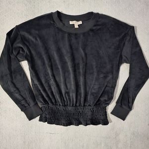 Michael Kors Black velvet top